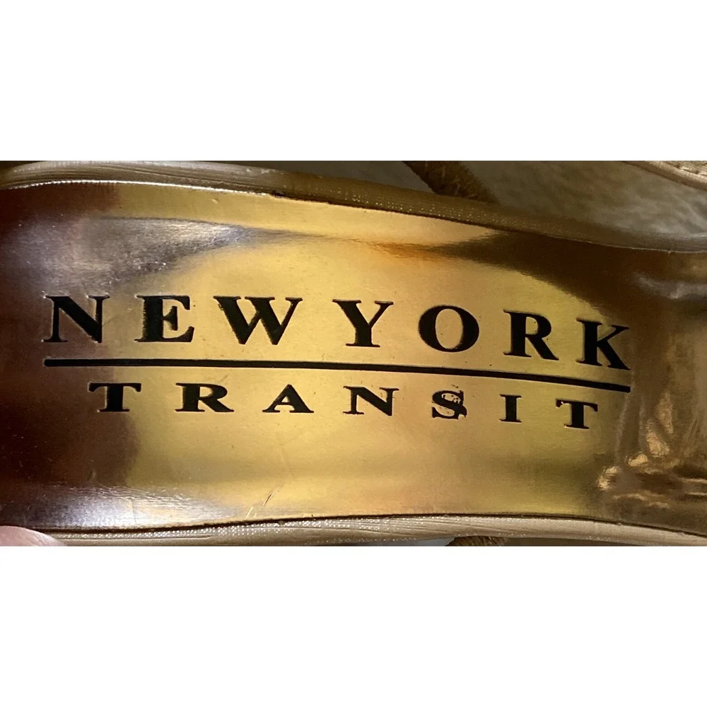 New York Transit  Rita High Heel Shoes Bridal Pearls Sequins Prom Women's Sz 8